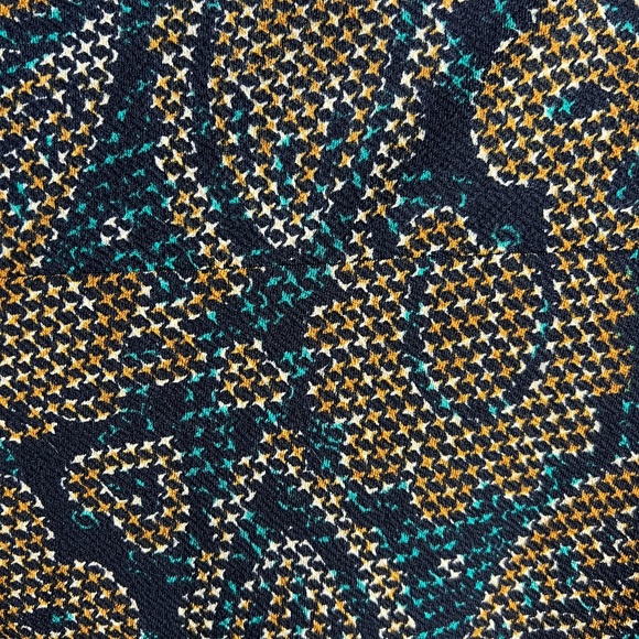 LuLaRoe Cassie Skirt Large Black with green and yellow print - Picture 5 of 5